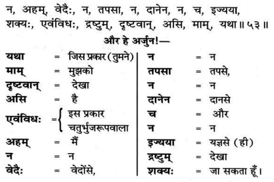 Bhagavad Gita Chapter 11 verse 53