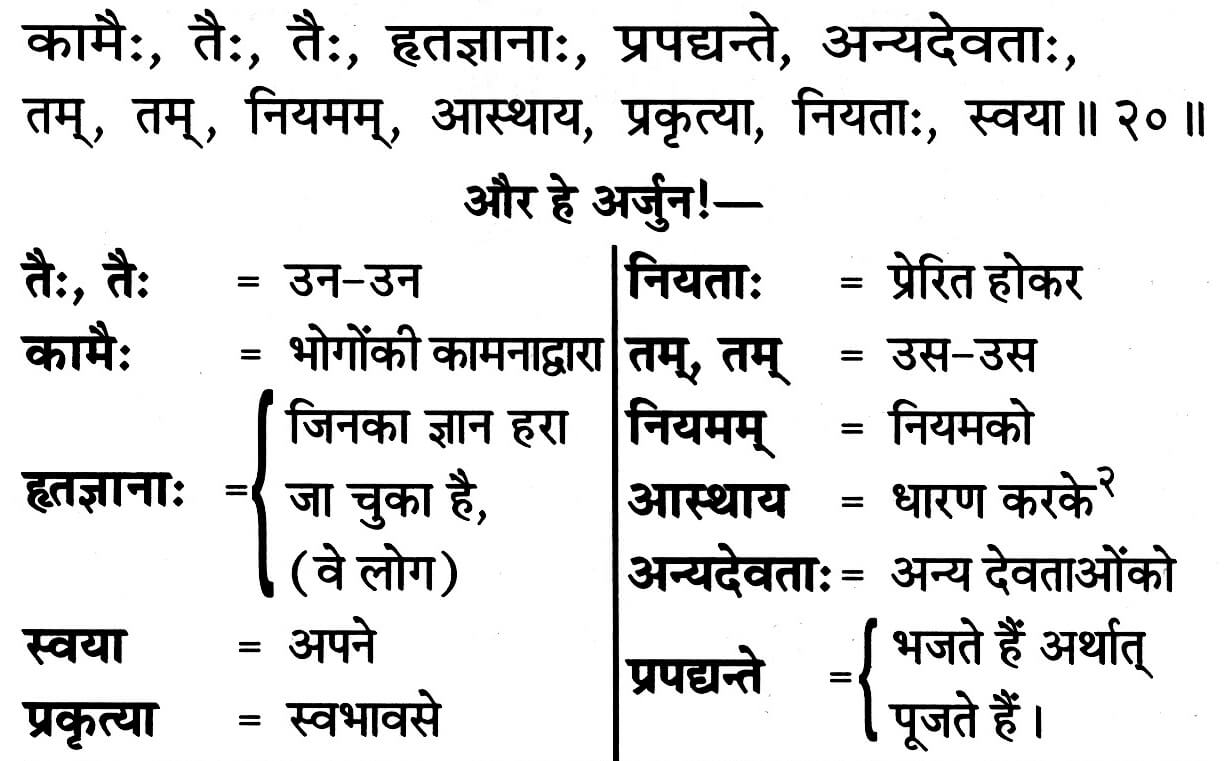 Gita 7.20