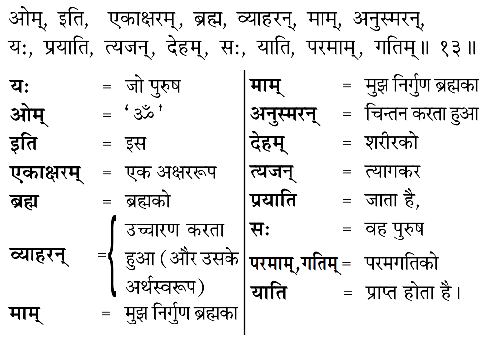 Gita 8.13