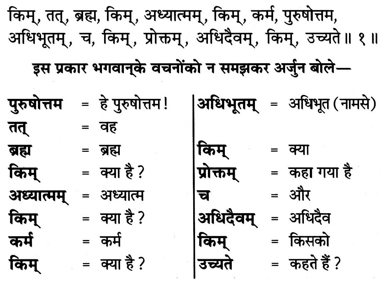 Gita 8.1