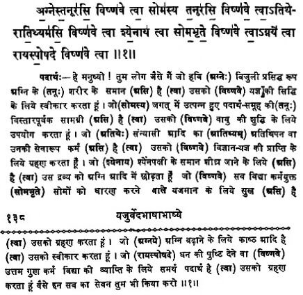 Yajurveda Adhyay 5 Mantra 1